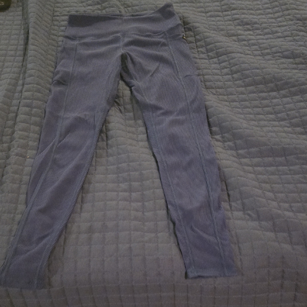 Constantly Varied Gear Full Length Ribbed Navy Leggings